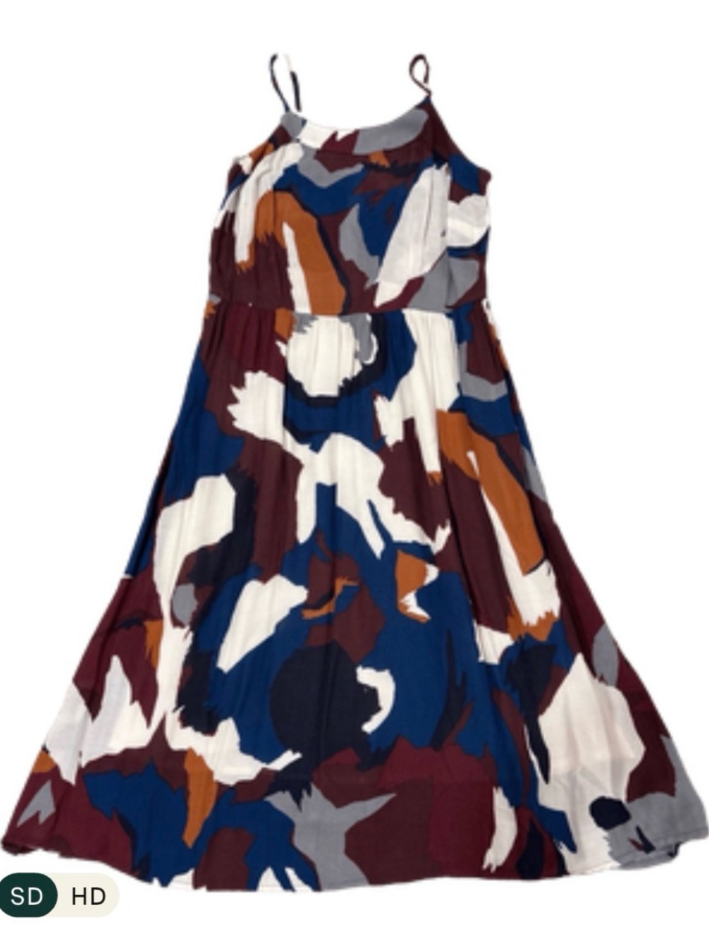 🌟 LOFT Abstract Print Slip Dress | Size 00P | Lined - Picture 4 of 4